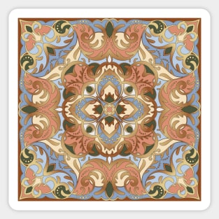 Arabic ornate square pattern Sticker